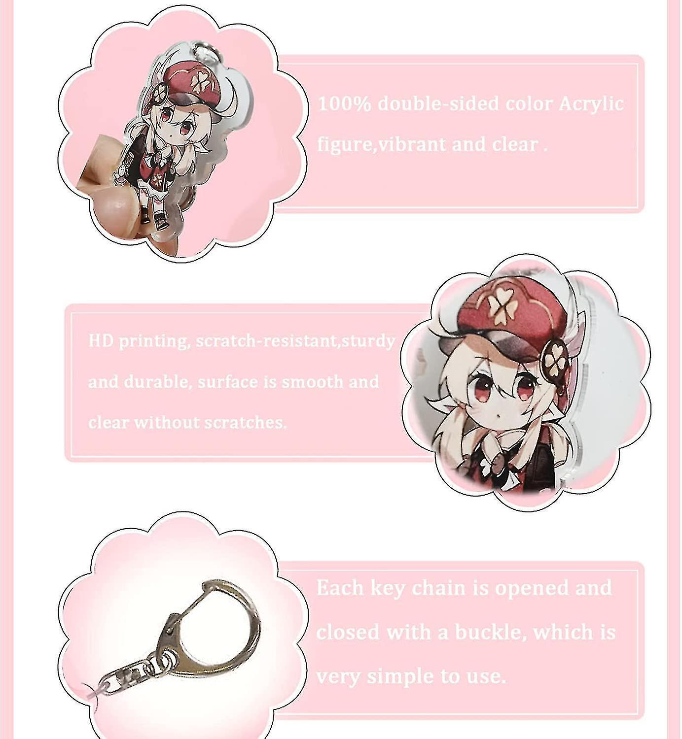 Genshin Impact Mirror Acrylic Stand Figure And Keychain Peripheral Ornaments Collections，daily Life，