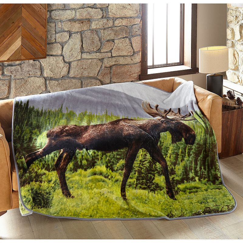 Shavel Home Moose High Pile Oversized Luxury Throw