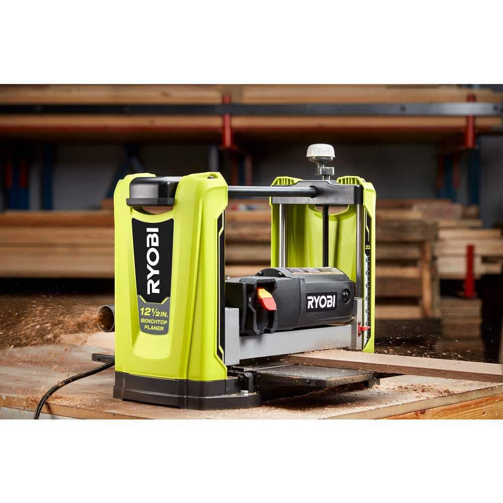 RYOBI 15 Amp 12-1/2 in. Corded Thickness Planer with Planer Knives, Knife Removal Tool, Hex Key and Dust Hood AP1305