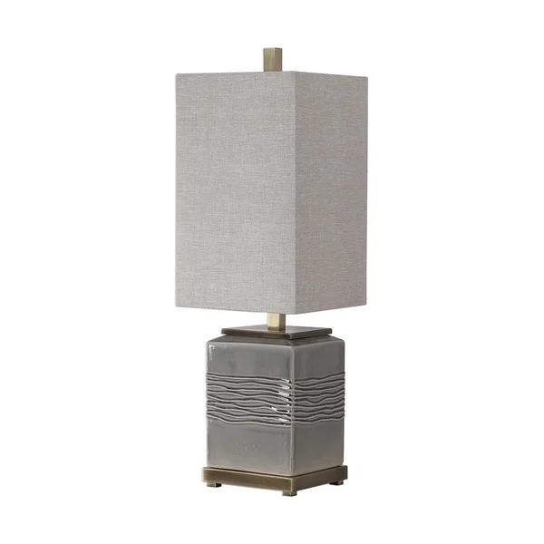 Uttermost Covey Warm Grey Glaze Buffet Lamp