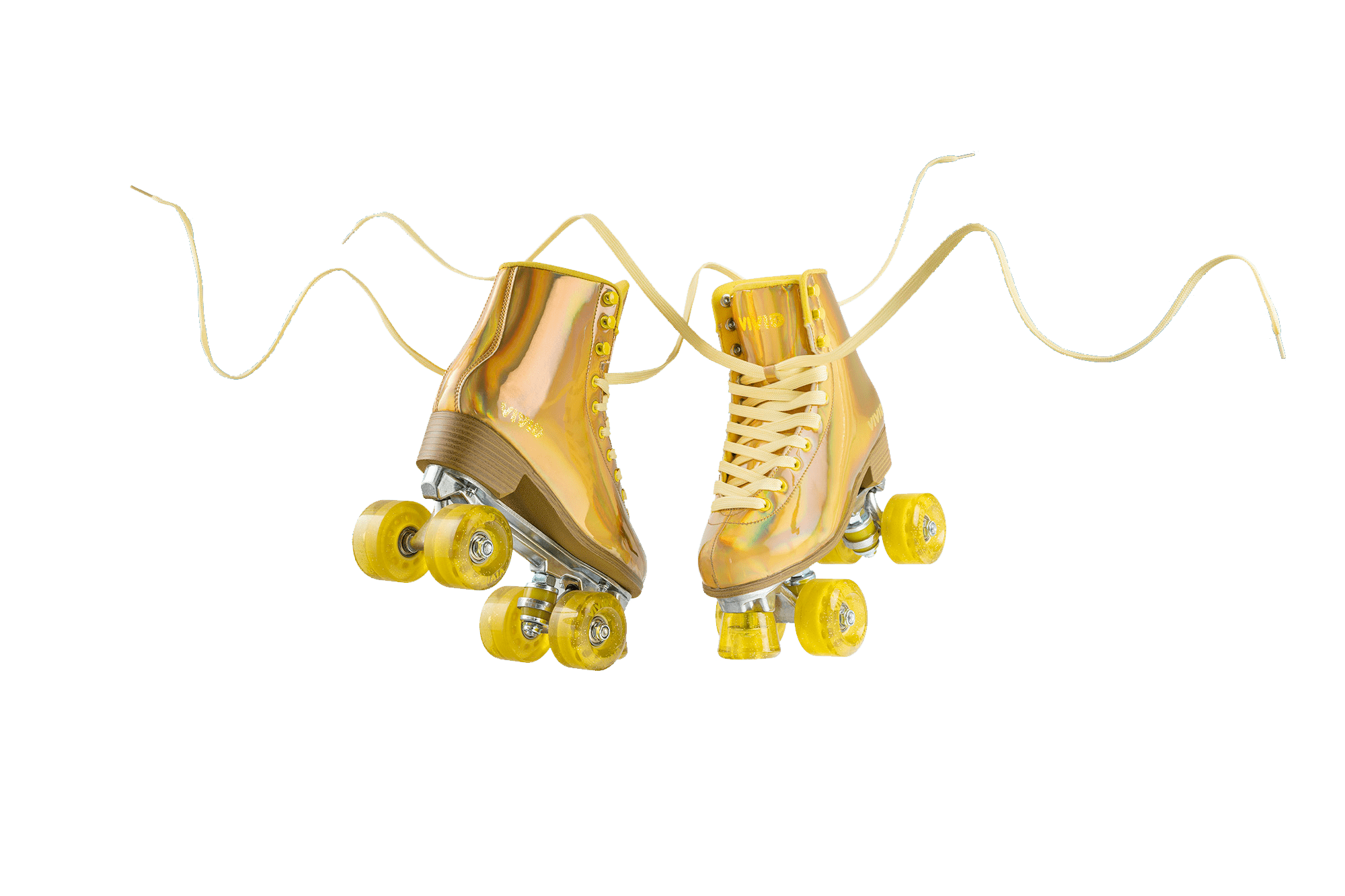 Gold Prisma Roller Skates