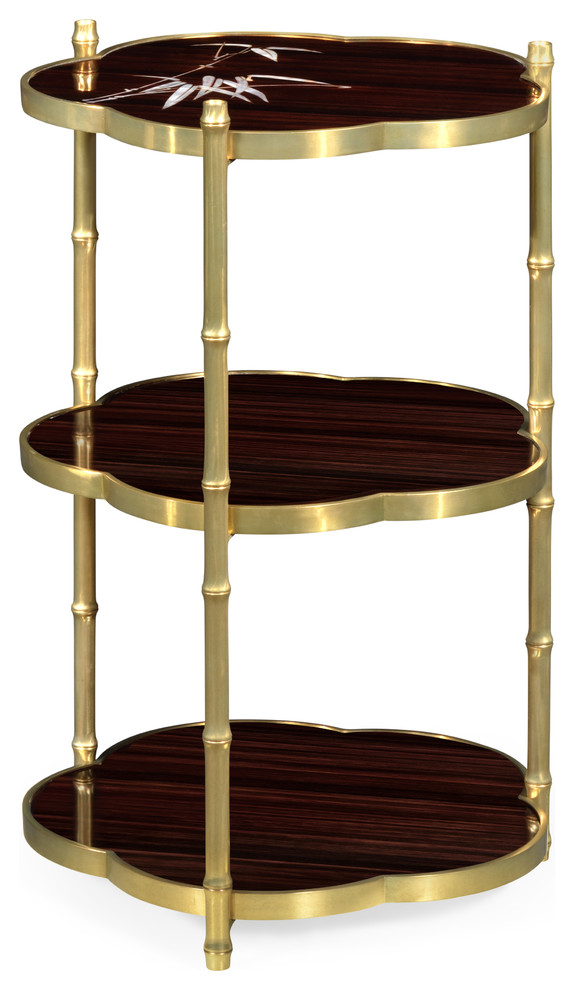 Bamboo Three Tier End Table   Asian   Side Tables And End Tables   by HedgeApple  Houzz