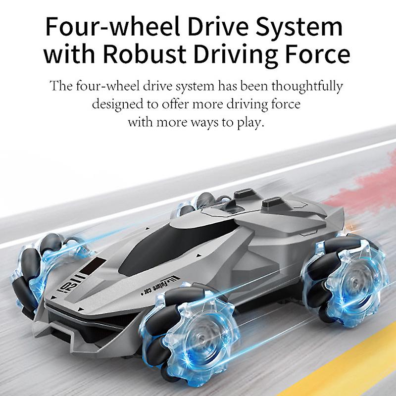 Four-wheel Stunt Car With Drift Function Remote Control Car Toy With Luminous Wheel Birthday Gift For Kids