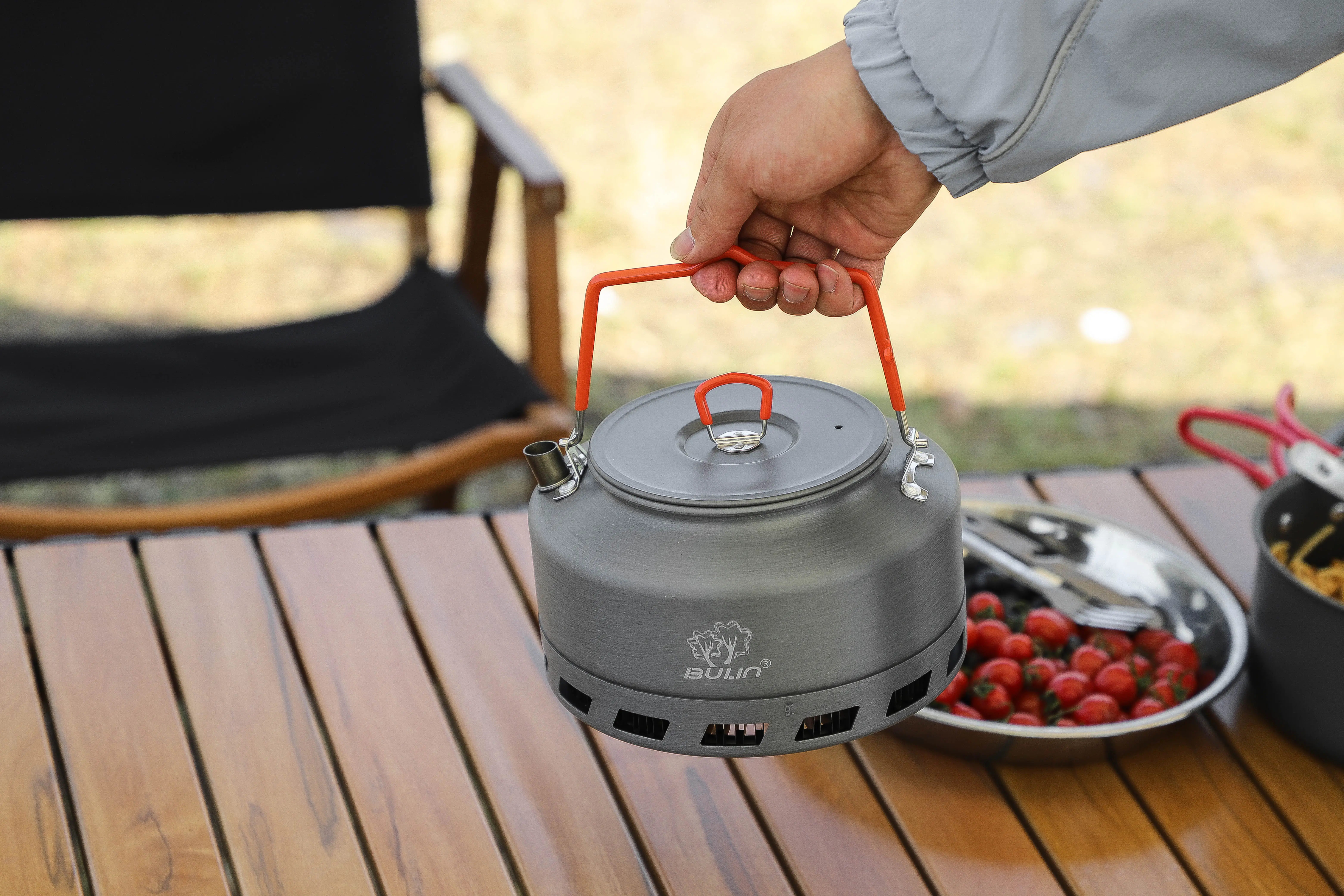 BULIN BL200 L2 1.6L Factory Price Portable Outdoor Teapot Aluminium oy Cooking Camping Tea Kettle