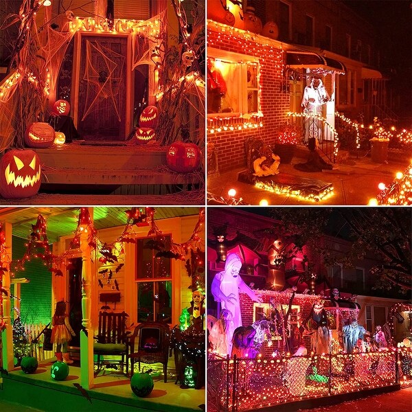 60FT 180 LED Halloween Decorations String Light Outdoor - Yellow Shopping - The Best Deals on String Lights | 39295445