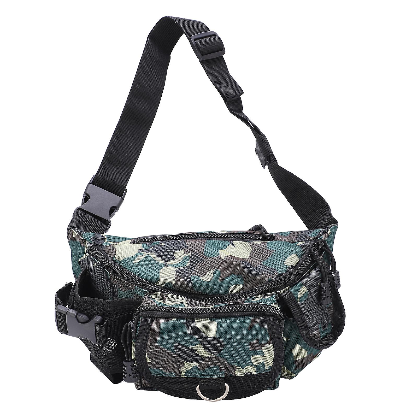 Multifunctional Fishing Bag Outdoor Large Capacity Waist Pack Fishing Tackle Storage Bag