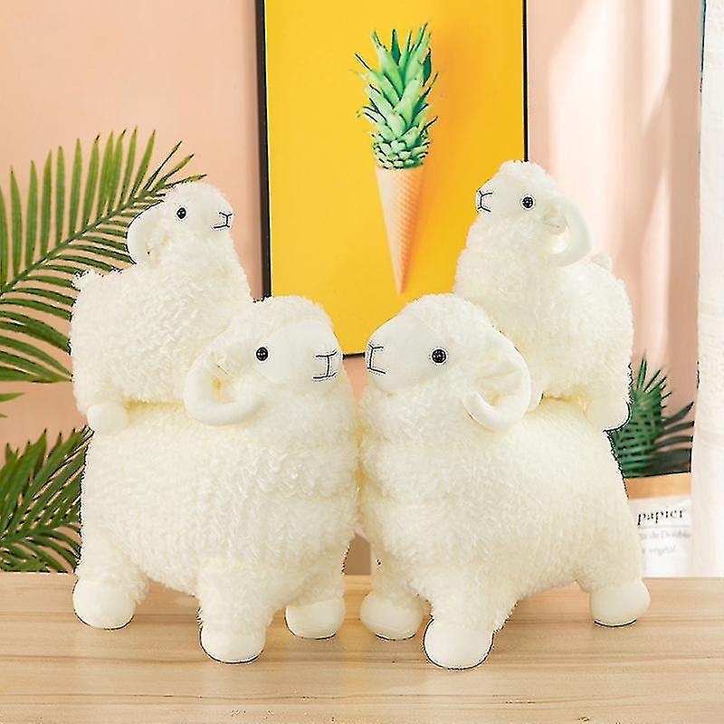 Small Sheep Plush Toy Alpaca Doll Cute Cartoon Simulation Goat Sleeping Pillow Girl Children's Gifts