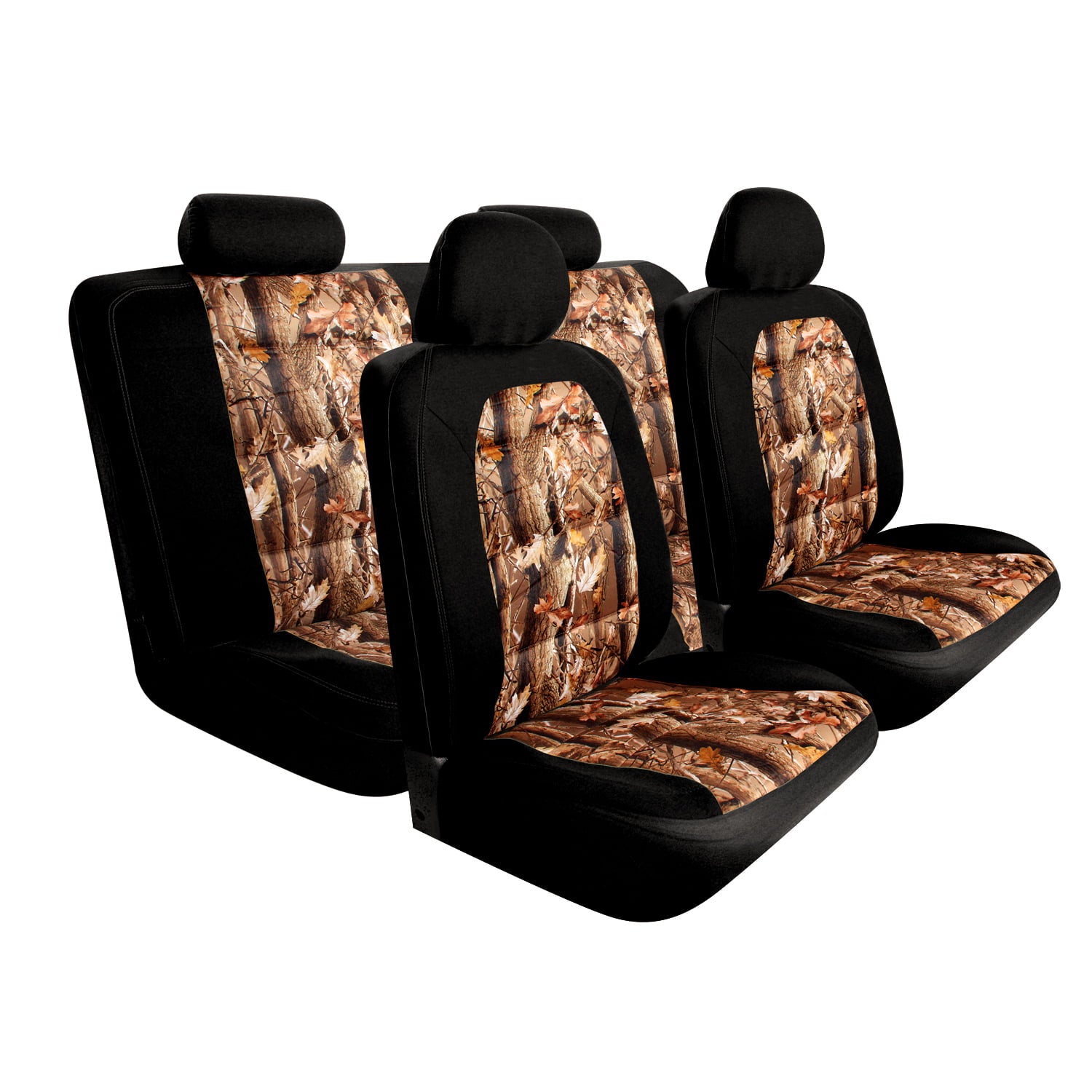 Pilot Automotive SC-5025E Polyurethane Black 10-Piece Camo Mesh Seat Cover， Universal Fit for Most Vehicles