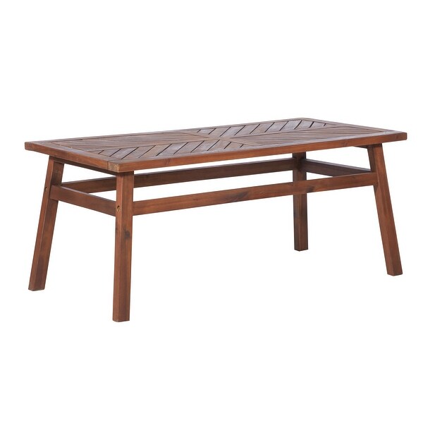 Middlebrook Elephant Point Acacia Wood Chevron Coffee Table