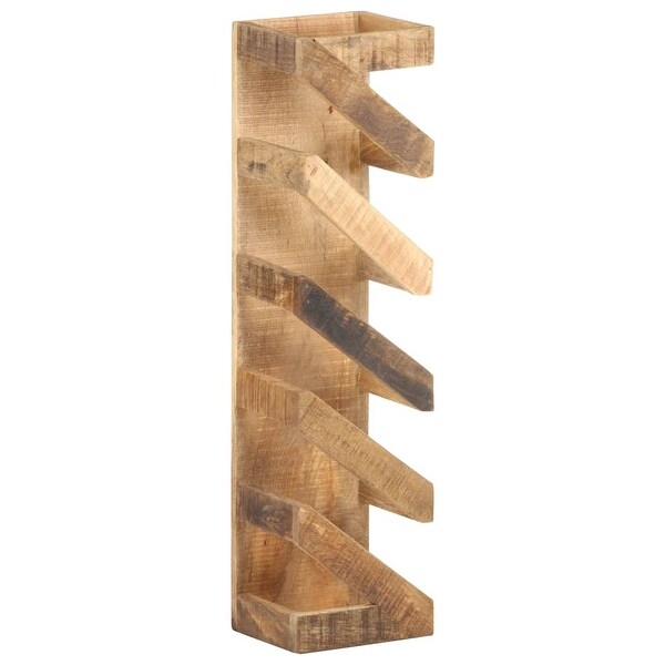 Wine Rack for 5 Bottles Solid Mango Wood