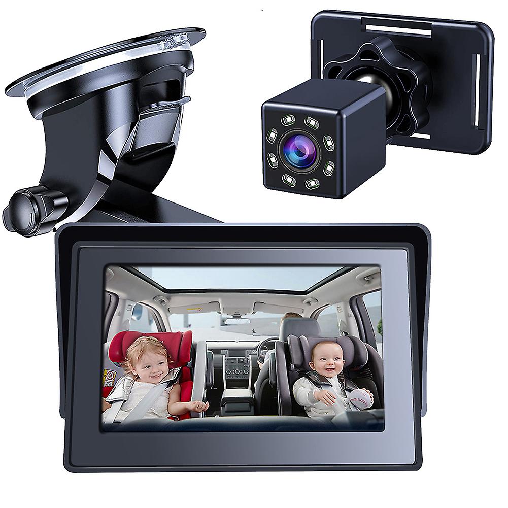 Baby Car Mirror Camera For Back Seat With 4.3inch Clear Night Vision Display