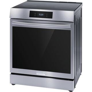 FRIGIDAIRE GALLERY 30 in. 6.2 cu. ft. 5 Element Slide-In Induction Range in Smudge-Proof Stainless Steel with Total Convection and Air Fry GCFI3060BF