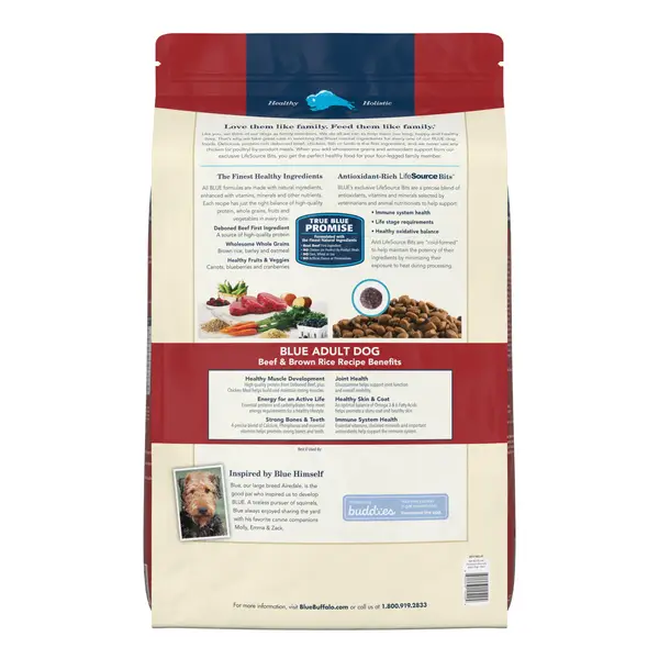 Blue Buffalo Life Protection 30 lb Beef and Brown Rice Natural Adult Dry Dog Food