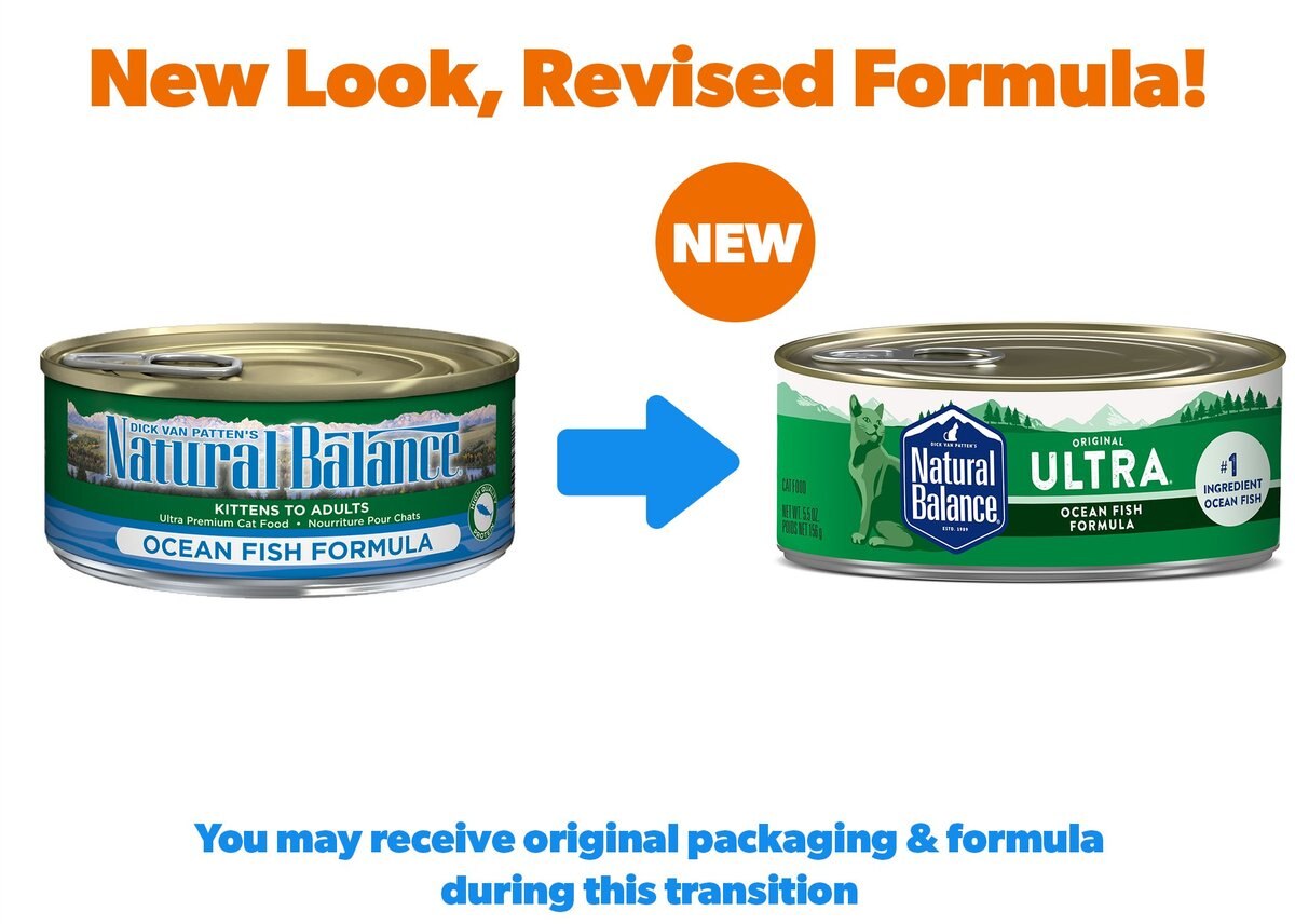 Natural Balance Ultra Premium Ocean Fish Formula Canned Cat Food