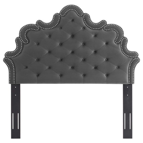 Arabella Button-Tufted Performance Velvet King/California King Headboard - - 35485264