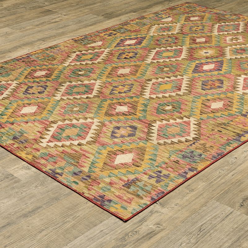 StyleHaven Marissa Washable Geometric Tribal Area Rug