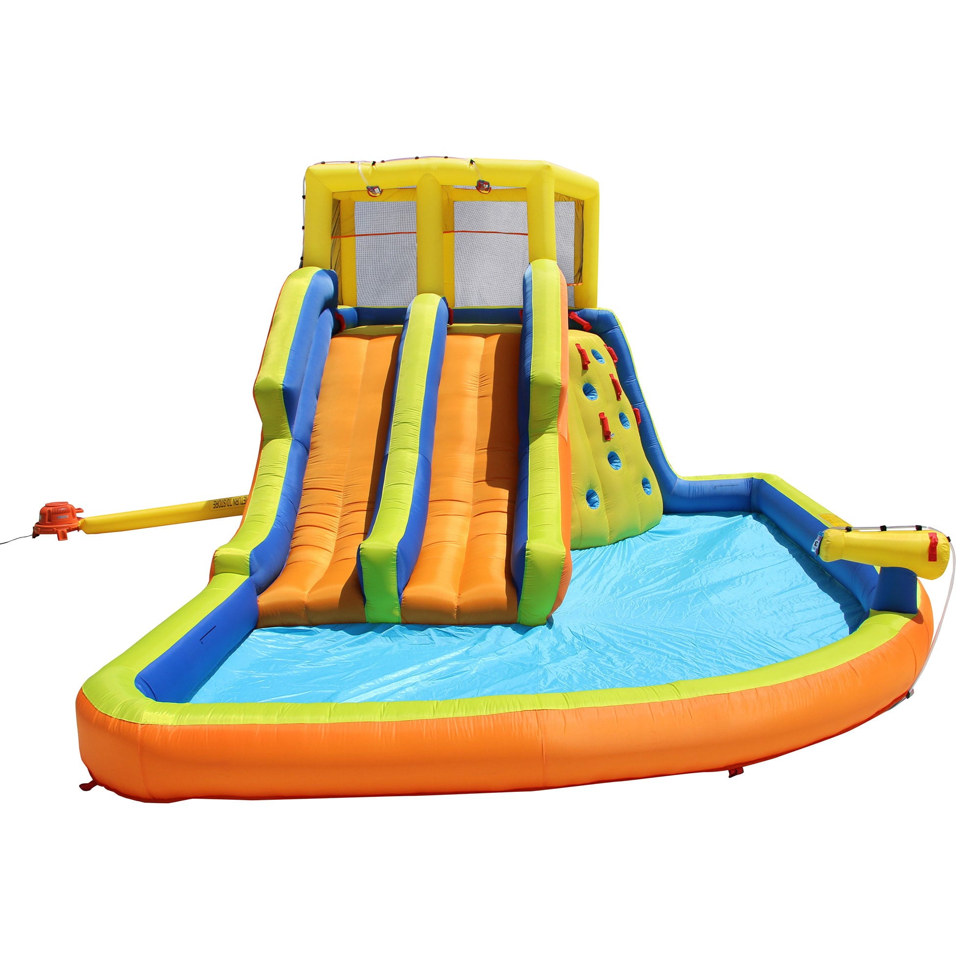 Banzai Double Drench Inflatable Water Park, 15' x11'5" x 8'4"  Outdoor Splash Toy