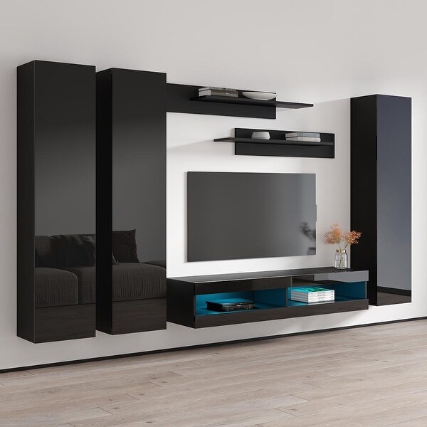 Fly CD1 34TV Wall Mounted Floating Modern Entertainment Center