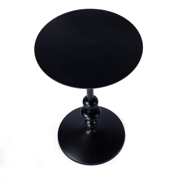 Zora Outdoor Round Pedestal Side Table