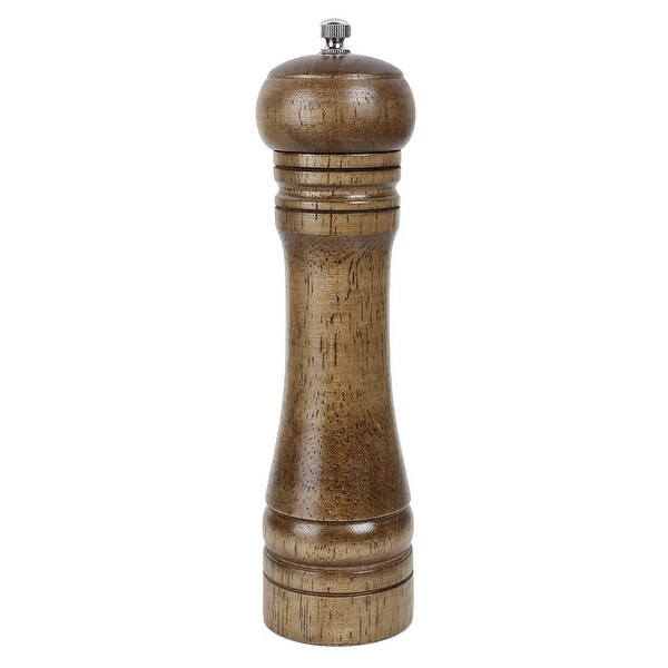 22cm x 5.5cm Home Kitchenware Salt Pepper Spice Mill Grinder Shaker - Wood - 8.7