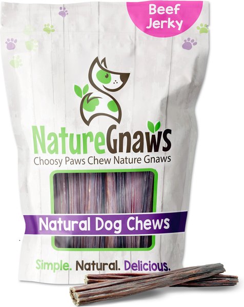 Nature Gnaws Beef Junior Jerky Sticks 5-6-in Dog Treats