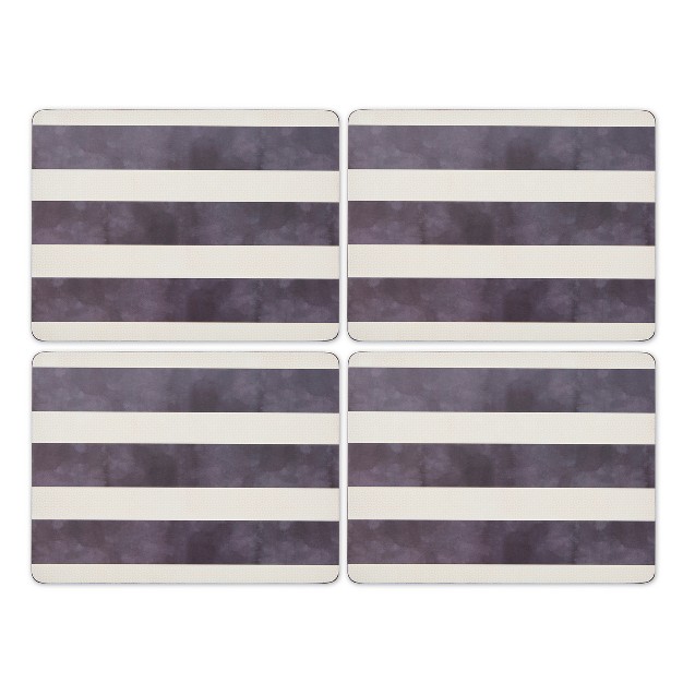 Pimpernel Mono Stripe Cork backed Board Placemats Set Of 415 7 X 11 7 Inch