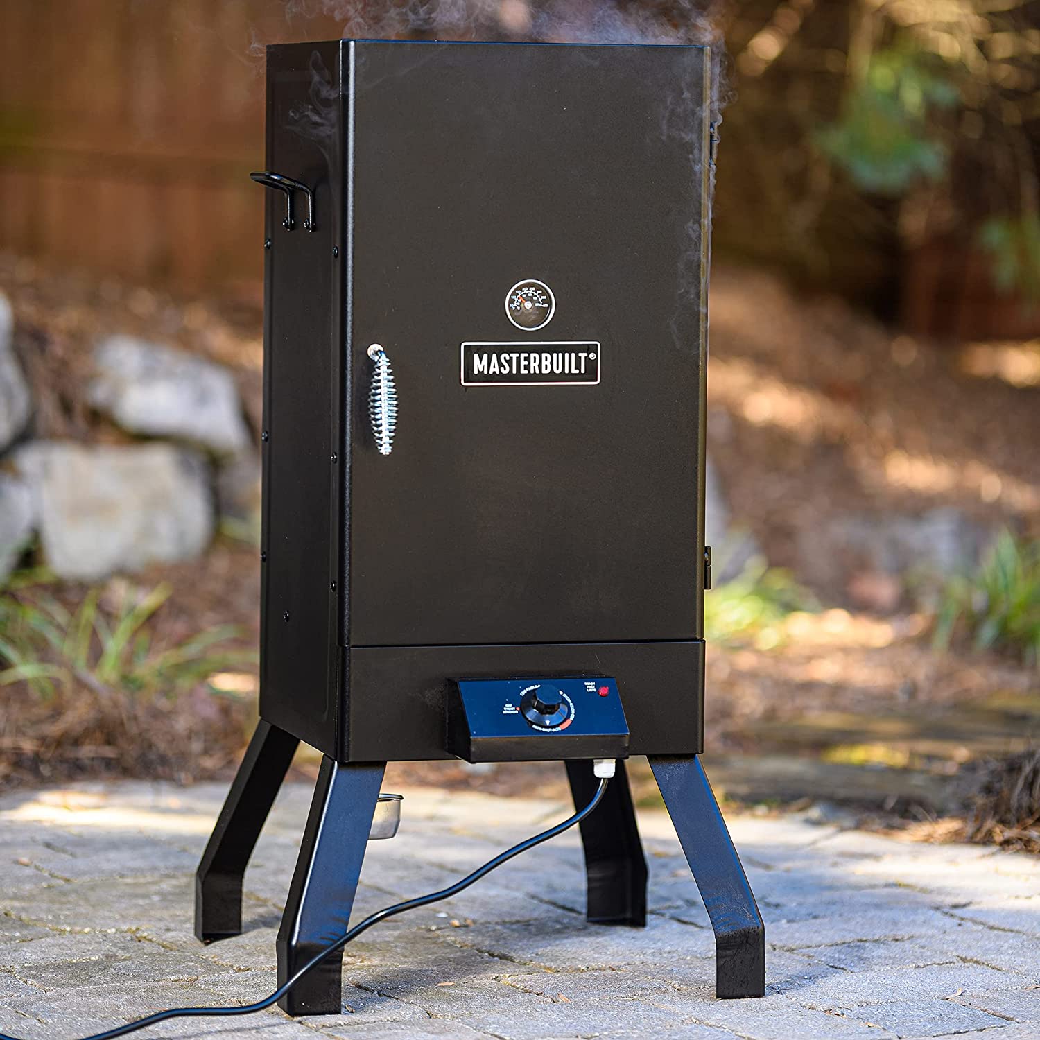 Masterbuilt MB20077618 Analog Electric Smoker with 2 Smoking Racks， 30 inch， Black