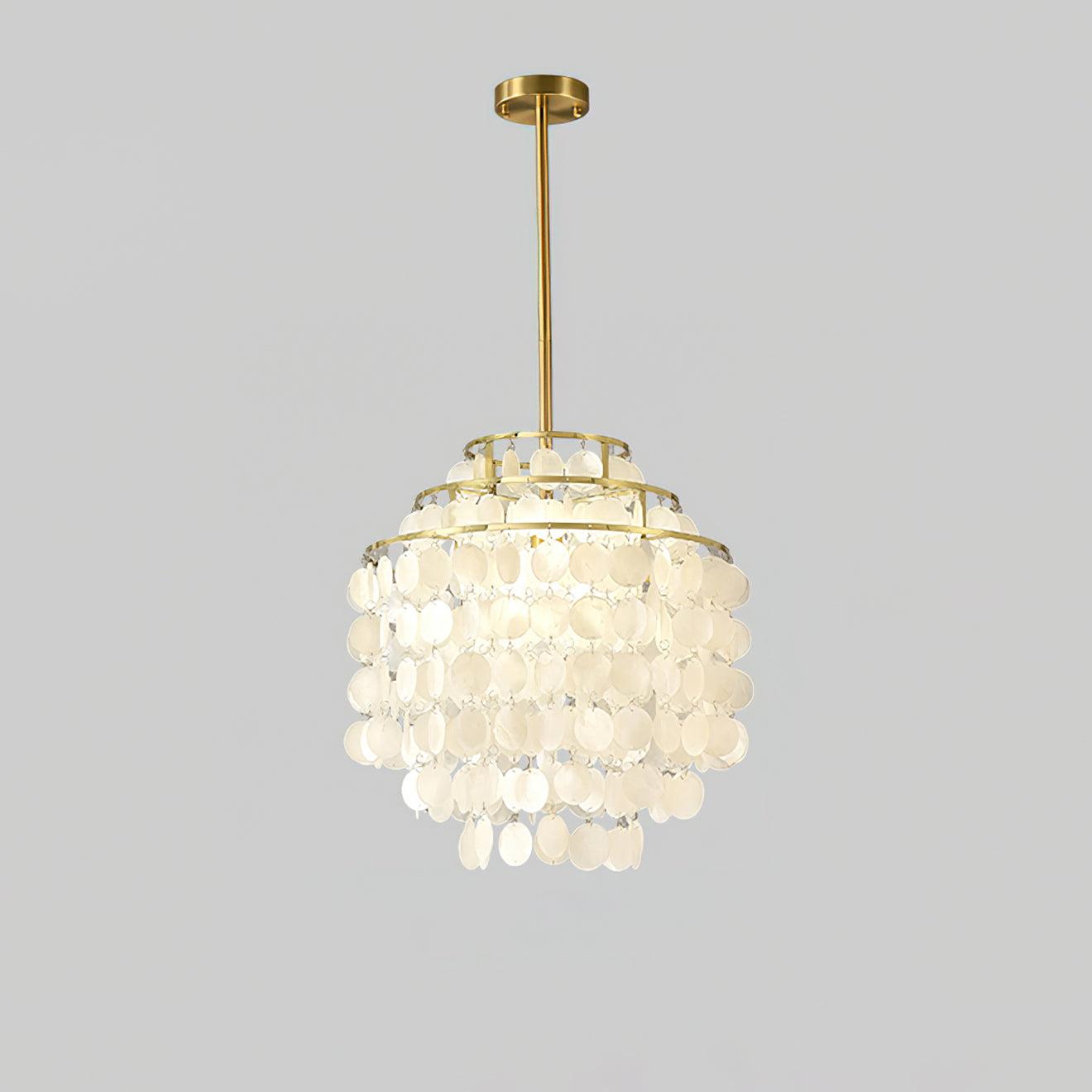 Round Shell Chandelier B