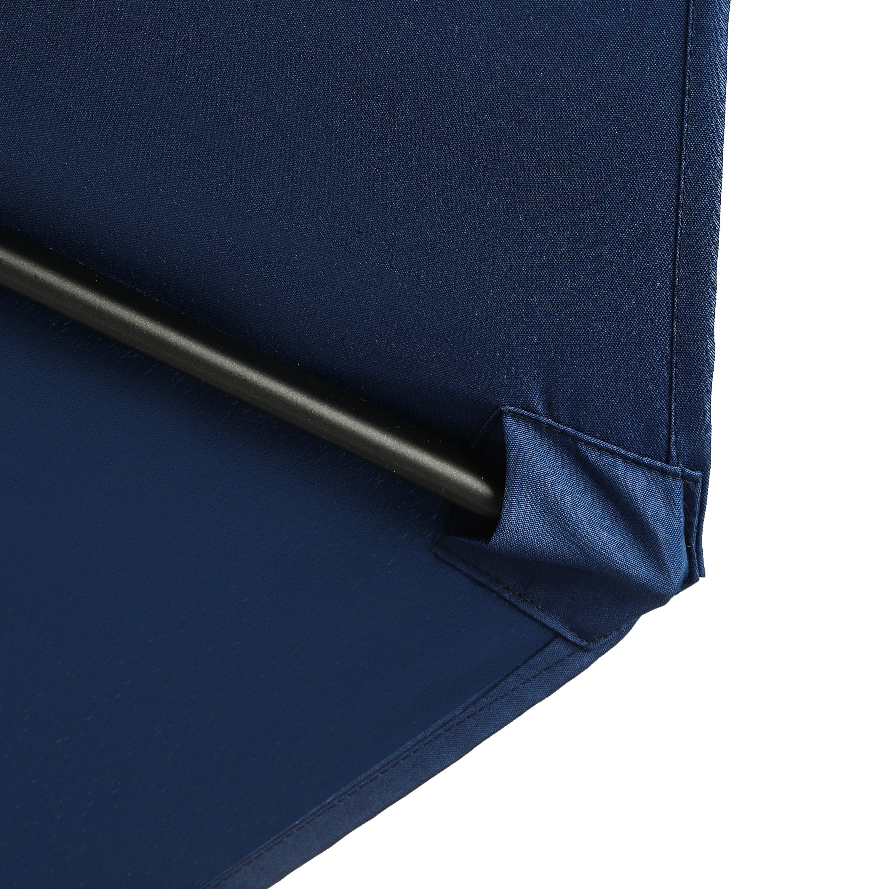 Lanai 9-ft Half Umbrella - Navy Blue - Polyester Canopy