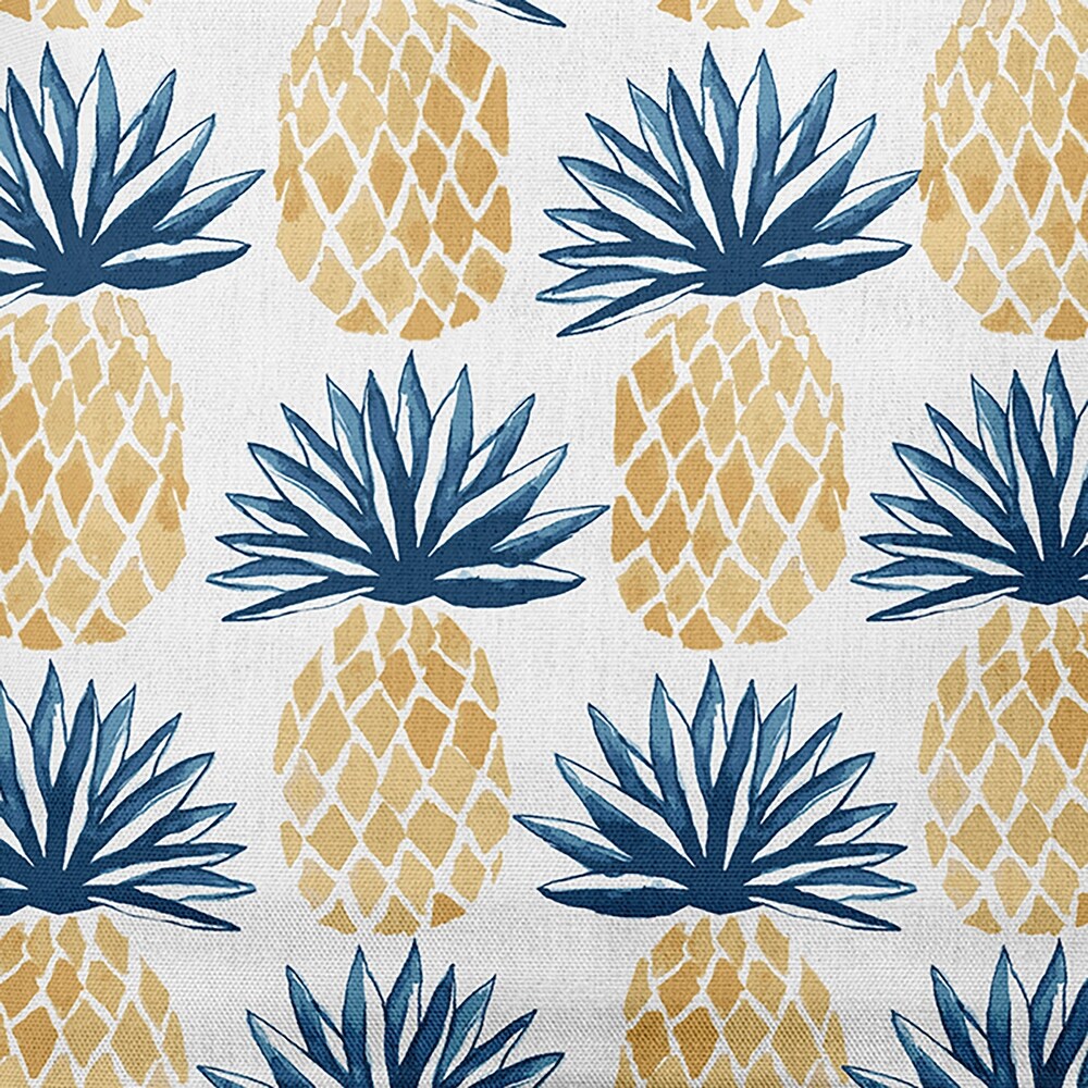 Pineapple Stripes  Geometric Print Outdoor Pillow