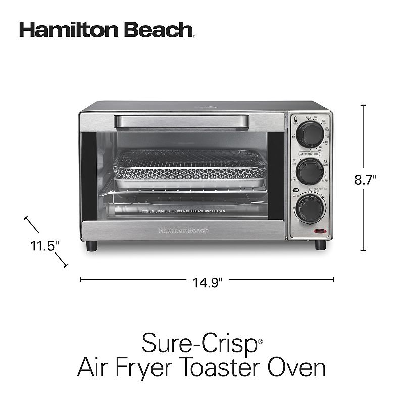 Hamilton Beach Sure-Crisp 4-Slice Air Fryer Toaster Oven