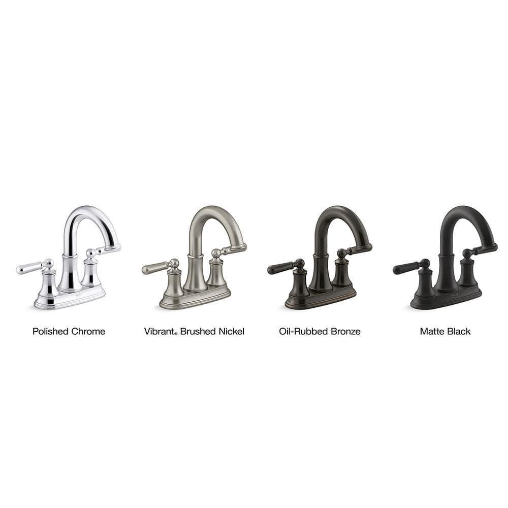 KOHLER Capilano 4 in Centerset 2Handle Bathroom Faucet in Vibrant Brushed Nickel