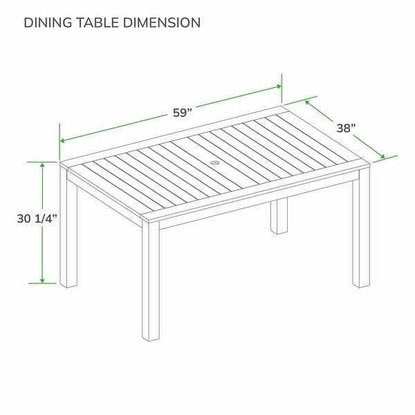 Cambridge Casual Paxton 6piece Teak Outdoor Dining Set