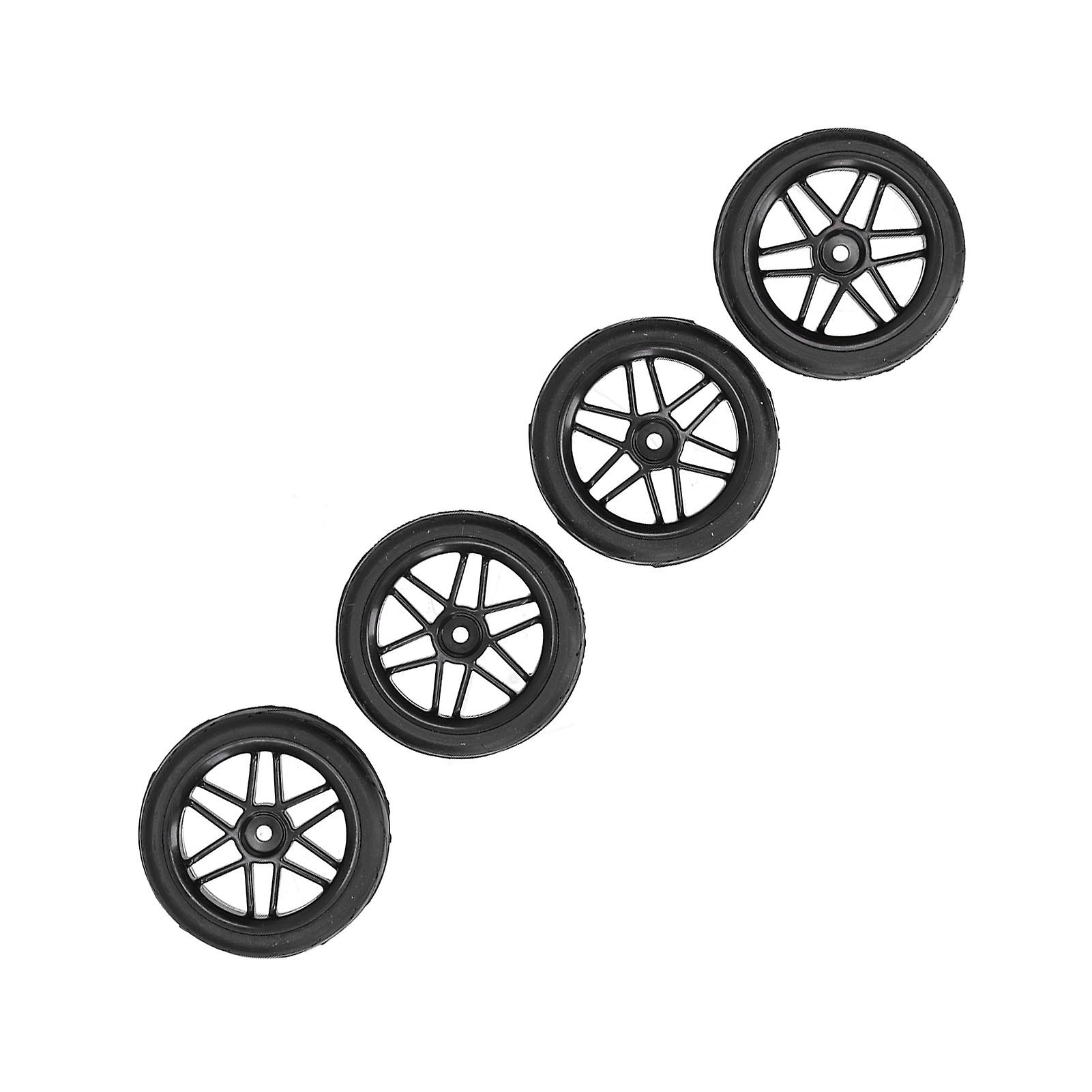 Remote Control Rubber Tires Replacement For For Hsp 94122/94123/tt01/wf06 1/10 Rc Carblack