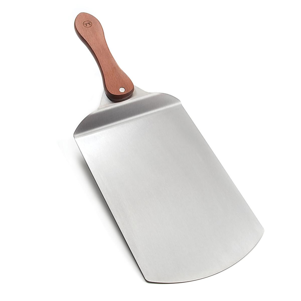 Outset Stainless Steel Pizza Peel W/ Collapsible Rosewood Handle