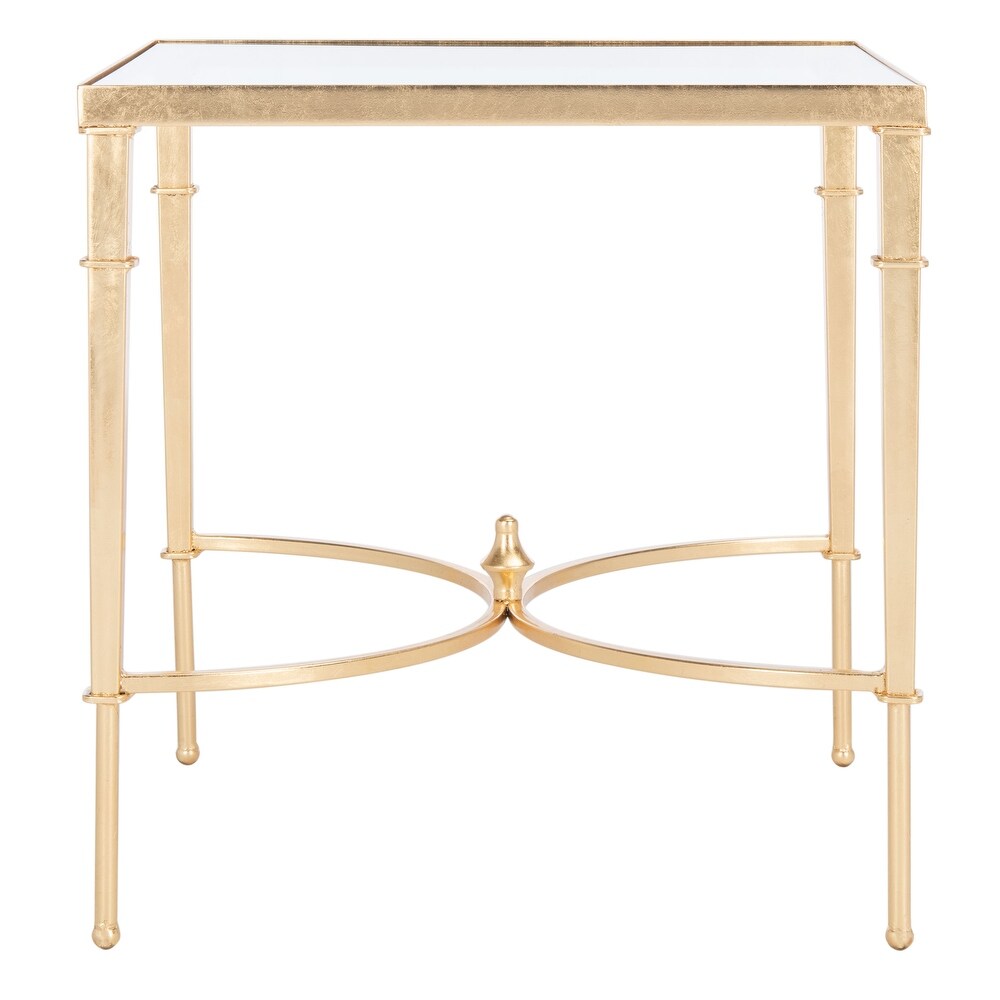 SAFAVIEH Couture Mendez Gold Leaf Accent Table   23.8\