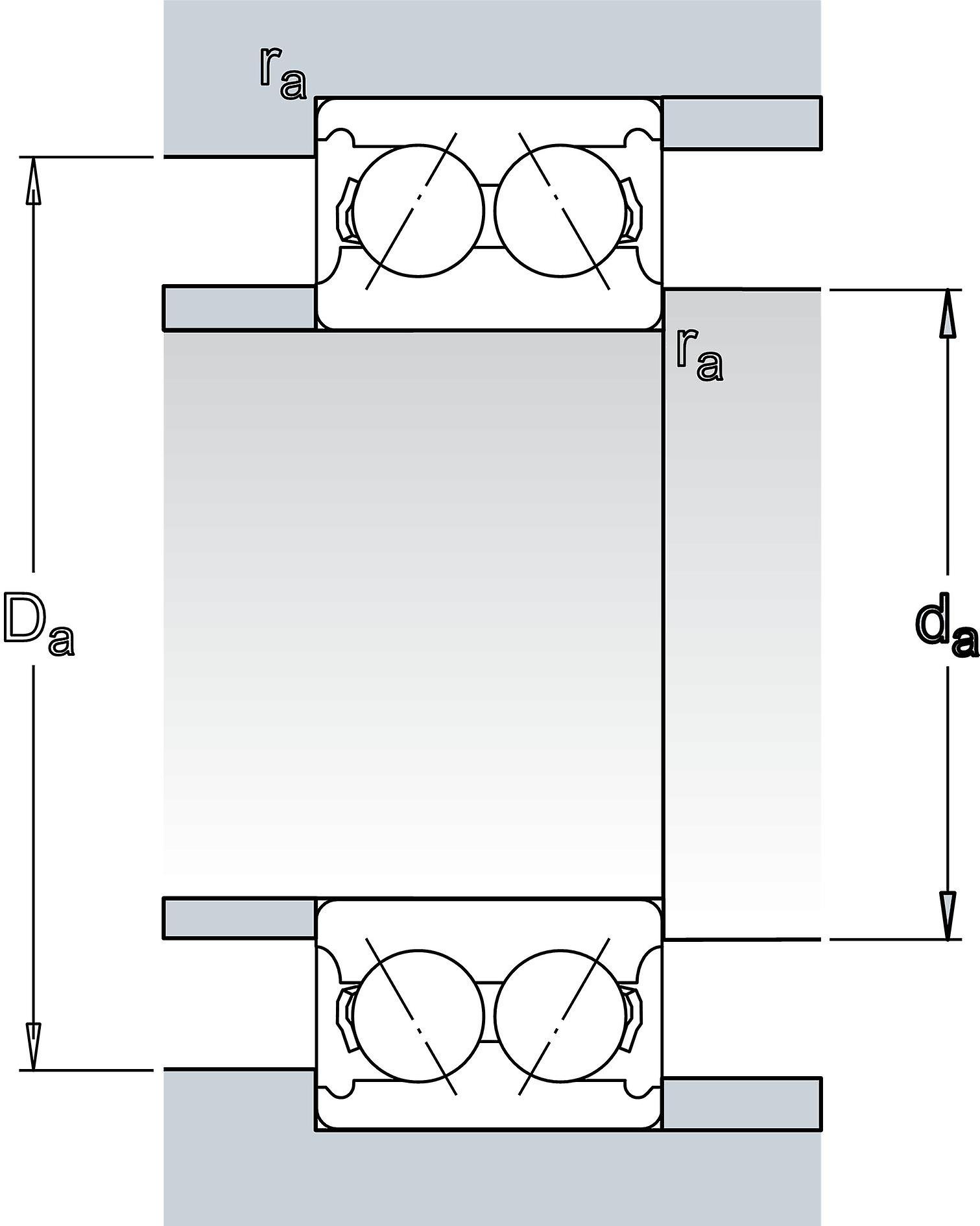 SKF 3204 A Double Row Angular Contact Ball Bearing 20x47x20.6mm