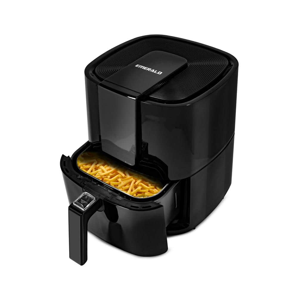 Emerald 5.5 qt. Black Digital Air Fryer with Slide Out Pan/Detachable Basket SM-AIR-1804-5.0