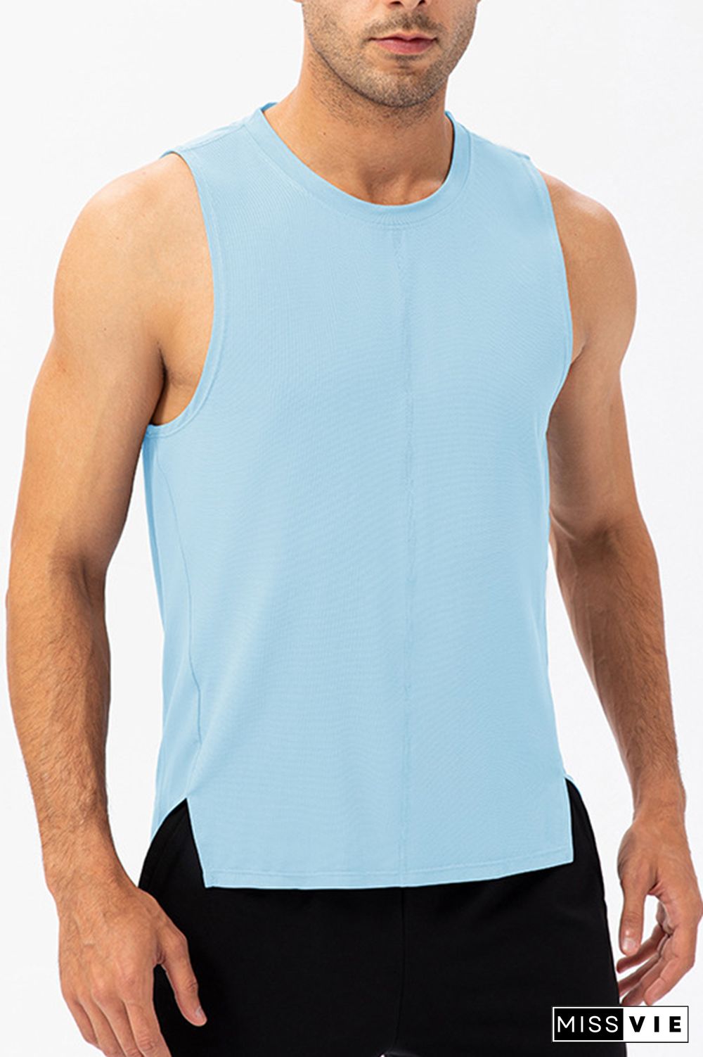 Plain Breathable Men's Quick Dry Gym Tank Top