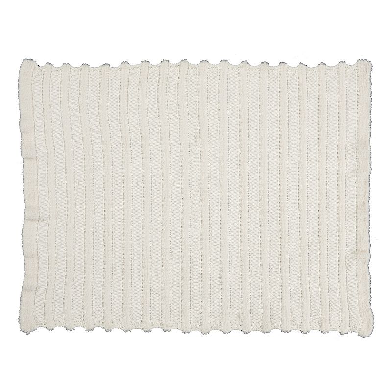 Mina Victory Ivory Indoor Throw