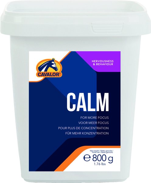 Cavalor Calm Calming Powder Horse Supplement， 800-gram tub