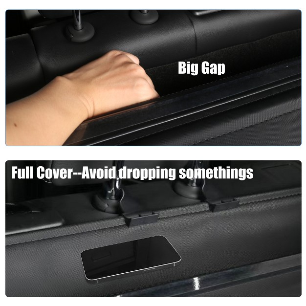 Unique Bargains Waterproof Non Slip Retractable Cargo Cover For Ford Edge 2015 2022 Black