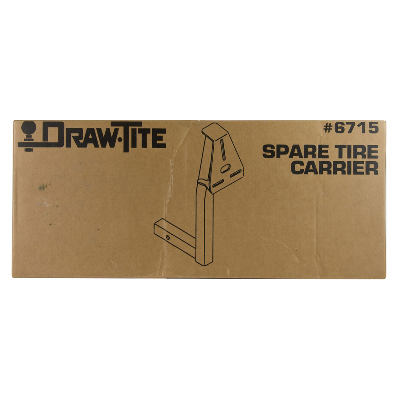 DrawTite Front Mount Receiver Accessory Spare Tire Carrier Fits 2 in Receiver 6715