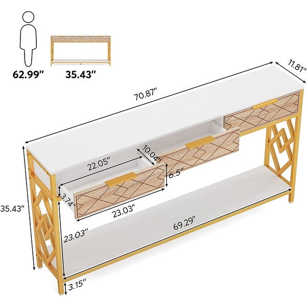 70.9 inch Extra Long Console Table Sofa Table Entryway Table for Living Room