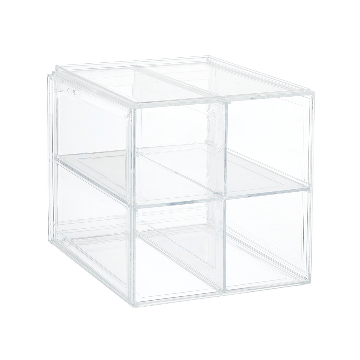 Clear Divided Handbag Cube