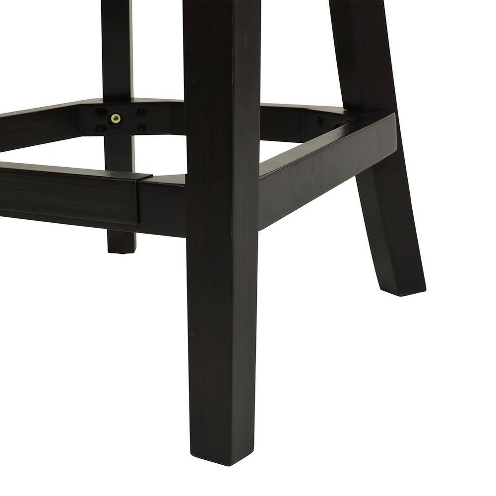 Jennifer Taylor Hollywood Upholstered High Back Bar Stool, Onyx Black Performance Velvet 81210-MVB