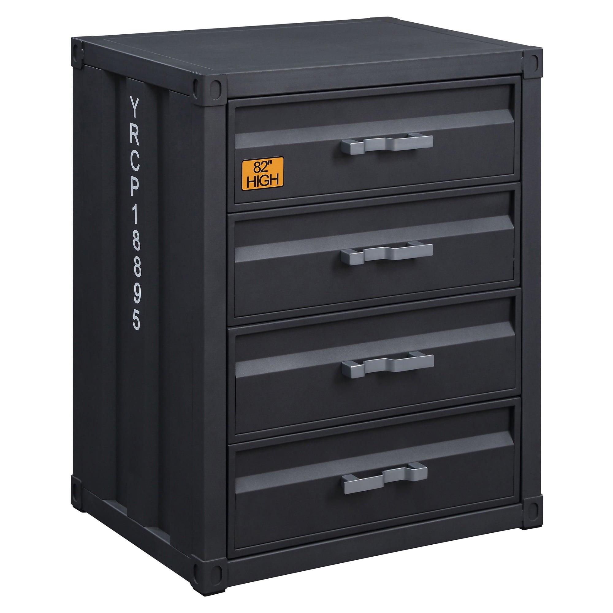 ACME Cargo Chest with 4 Drawers in Gunmetal