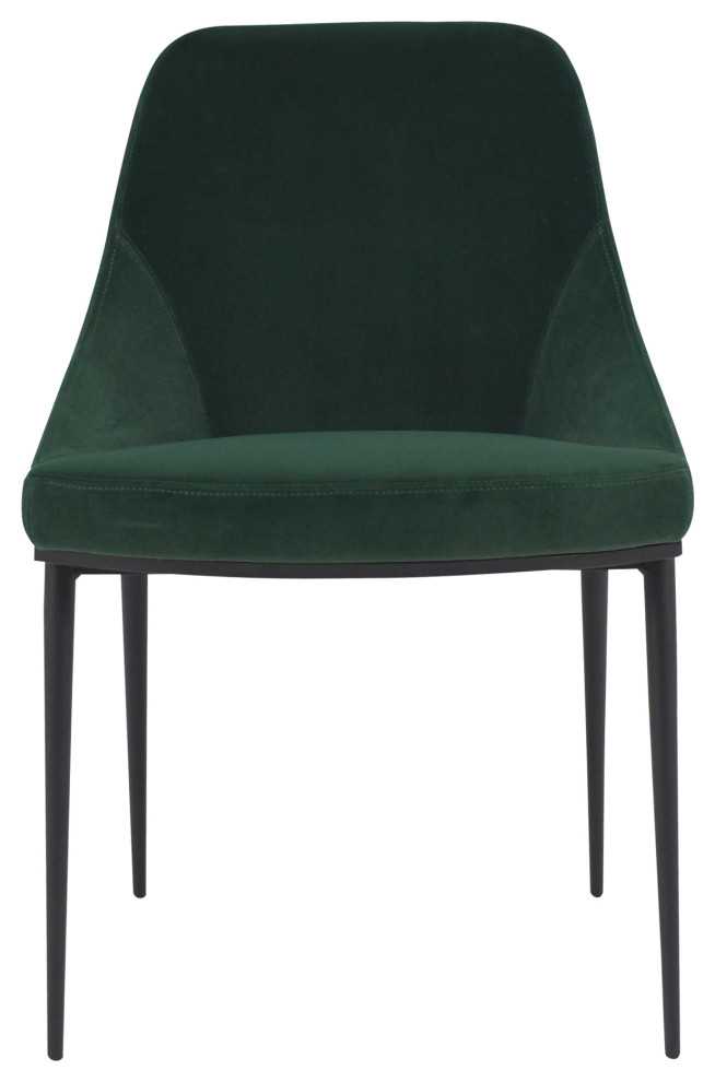 Contemporary Sedona Dining Chair Green Velvet   M2   Green   Midcentury   Dining Chairs   by Kolibri Decor  Houzz