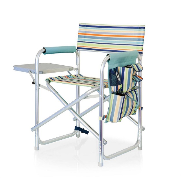 Picnic Time Stripes Sports Chair St Tropez Collection