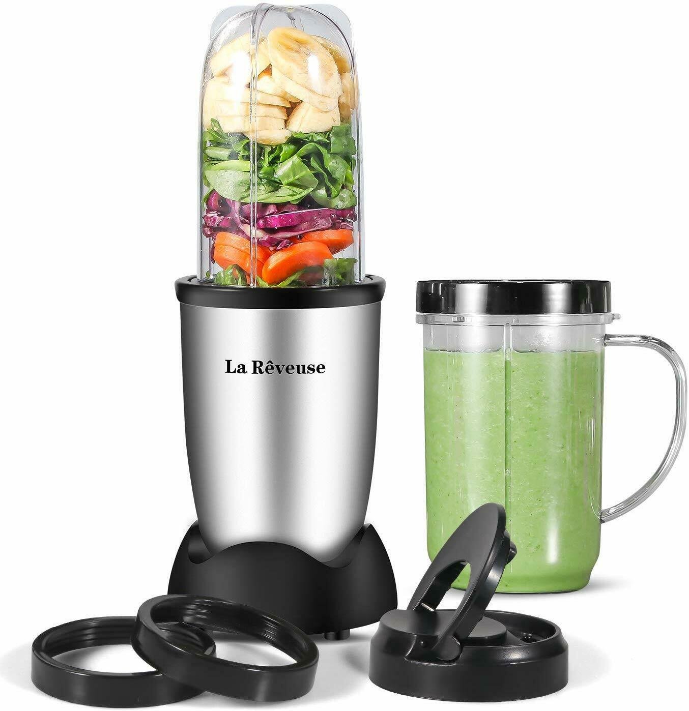 Maheswara Store USA Personal Blender Silver Color 250W for Shakes Smoothies Seasonings Sauces 16 oz